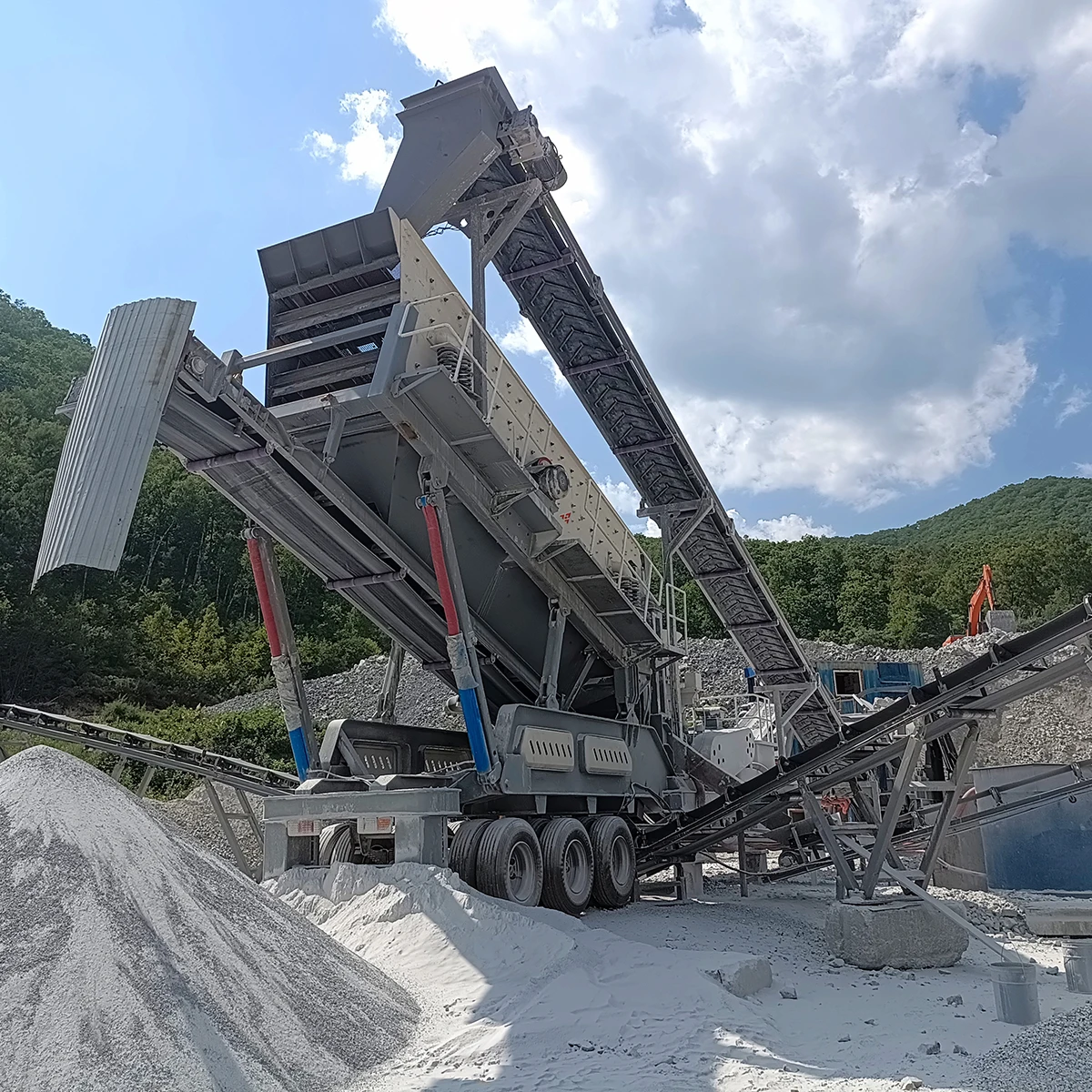 Invest in our mobile stone crusher to boost your on-site production with reliable and powerful crushing capabilities