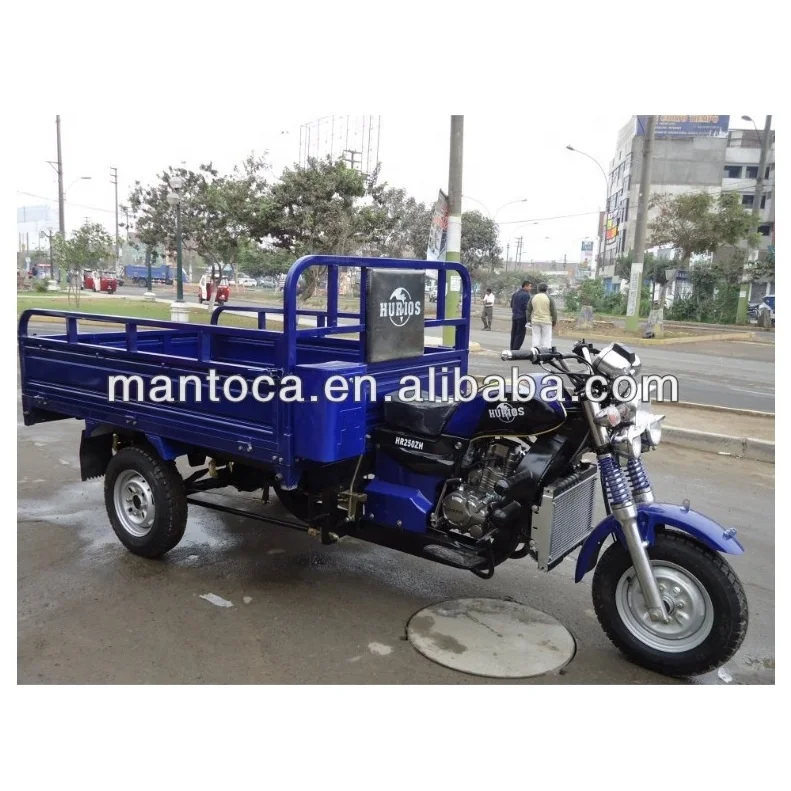 Motorized tricycles moto cargo with hydraulic dumping