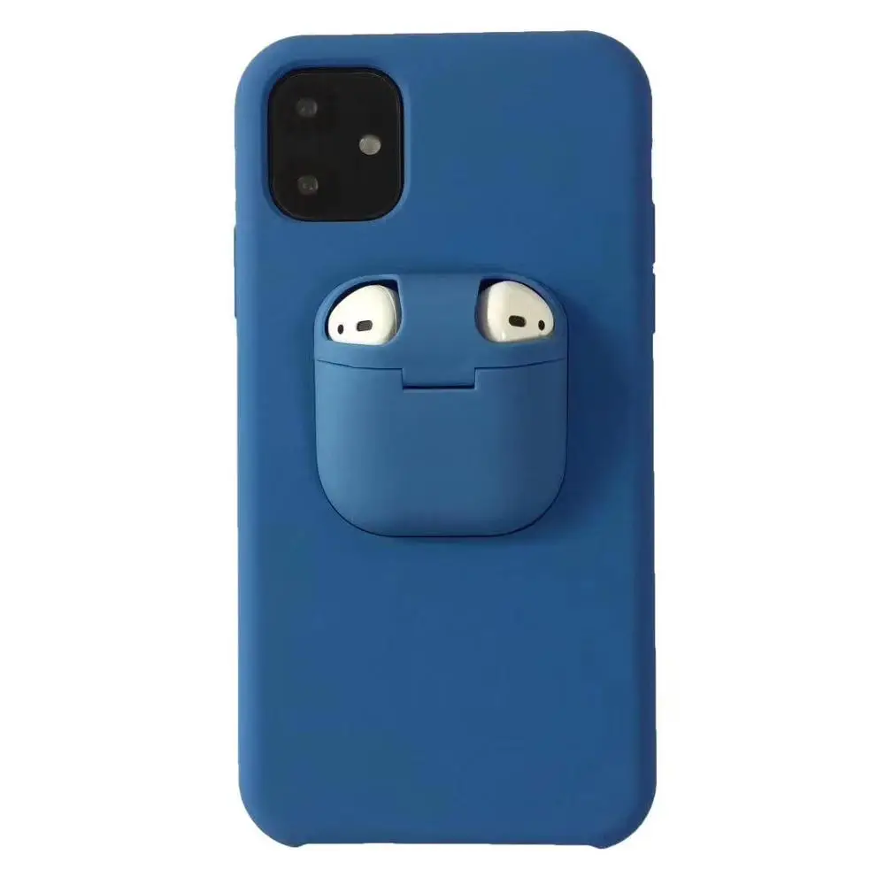 China Supplier 2 in 1 Combo Case for Iphone 11 Pro Max with Earphone Holder for Iphone Headphone Case