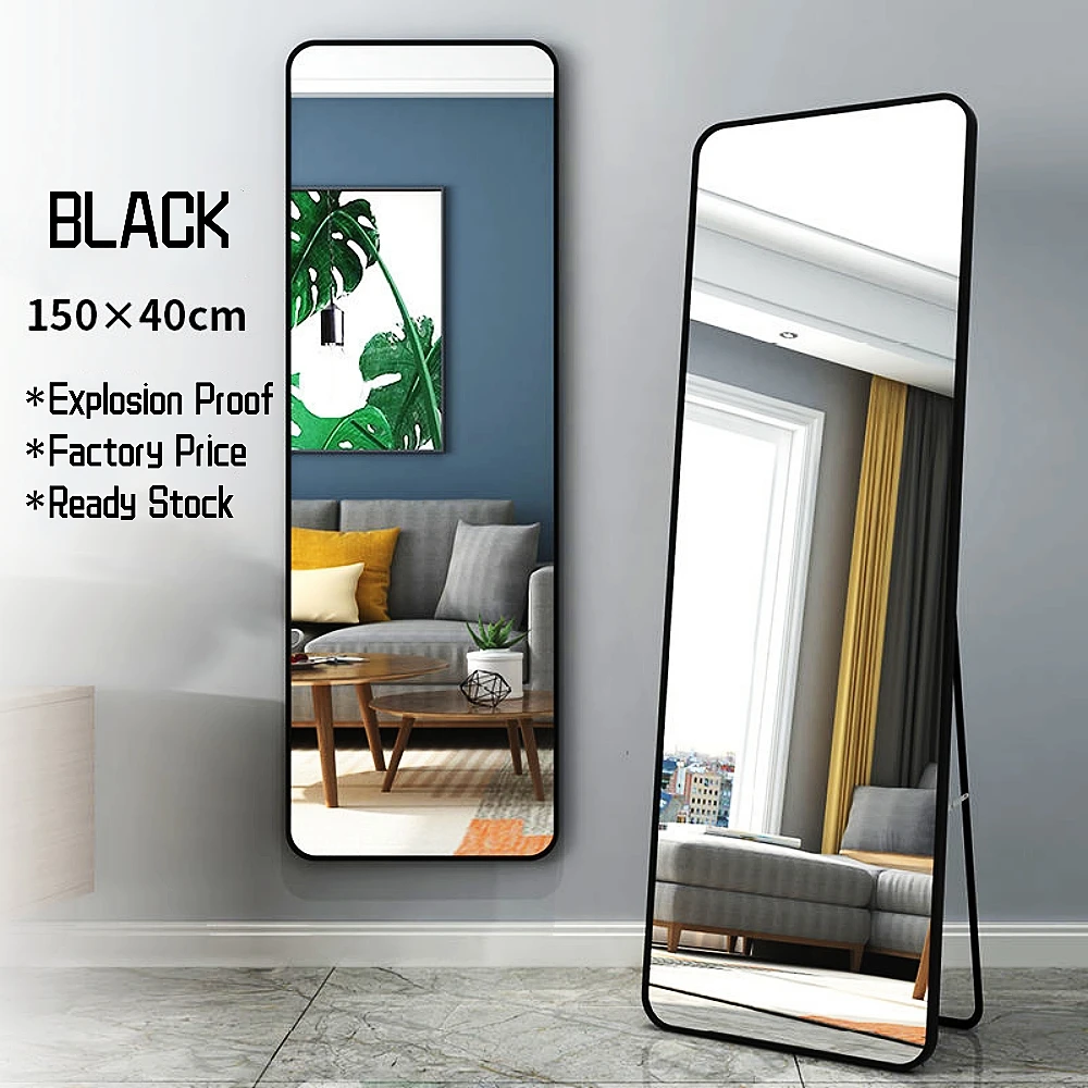 New Design Aluminum Frame Full Body Mirror, Dressing, Floor To Tloor Mirror, Household Wall Mounted And Bathroom Mirror