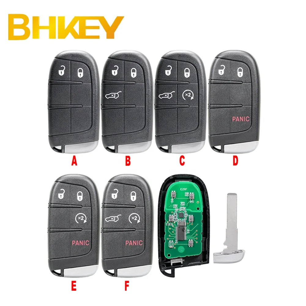 For Jeep Compass 2B 3B 4B 5B Smart Remote Car Key Fob 433Mhz M3N-40821302 4A Chip