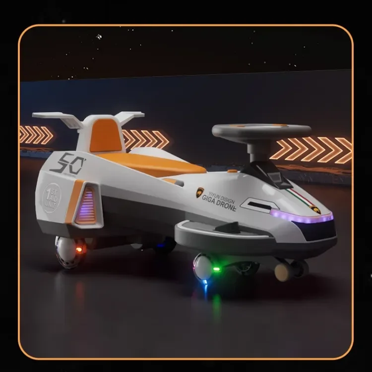 New Kids Plastic Battery Operated Ride On Twister Car Toy With Light Electric Twisting Car/musical kids electric toy car