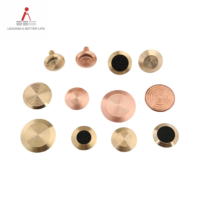 25mm brass tactile walking surface indicator stud domes for floor anti-slip