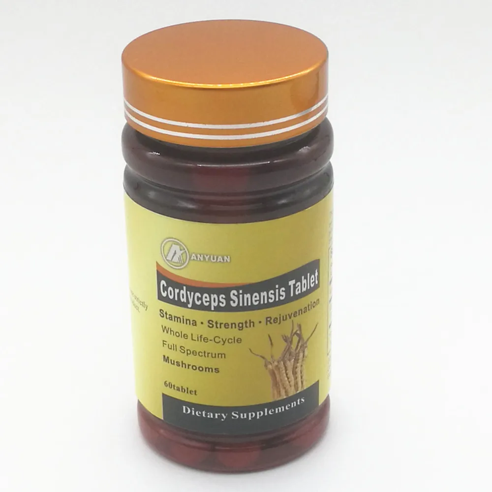 Высококачественные китайские медицинские травы Cordyceps Sinensis таблетки китайская гусеница гриб