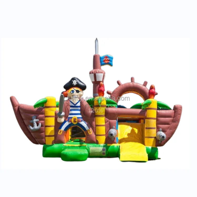 Popular and cheap price pirate boat combo pirate ship inflatable bouncer inflatable pirate ship bouncy