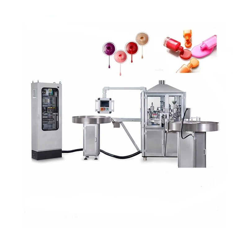 Машинная заливка лака для ногтей