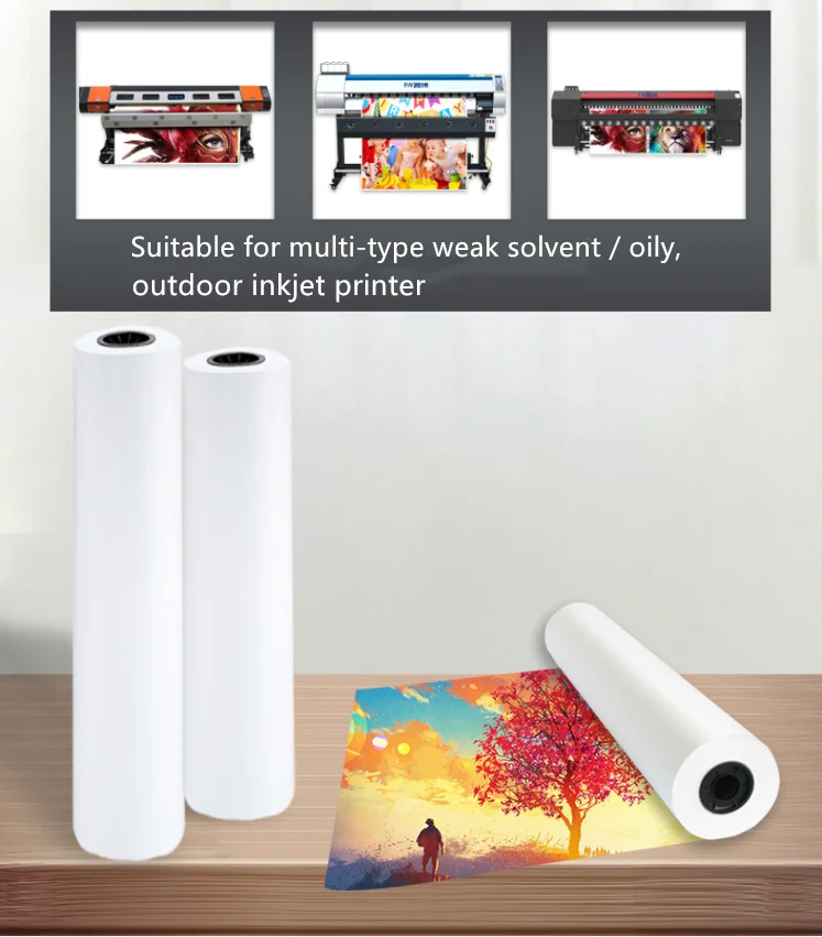 Экологически чистые растворимые чернила, индивидуальная печать, синтетическая бумага, водонепроницаемый материал баннера может быть самоклеящимся