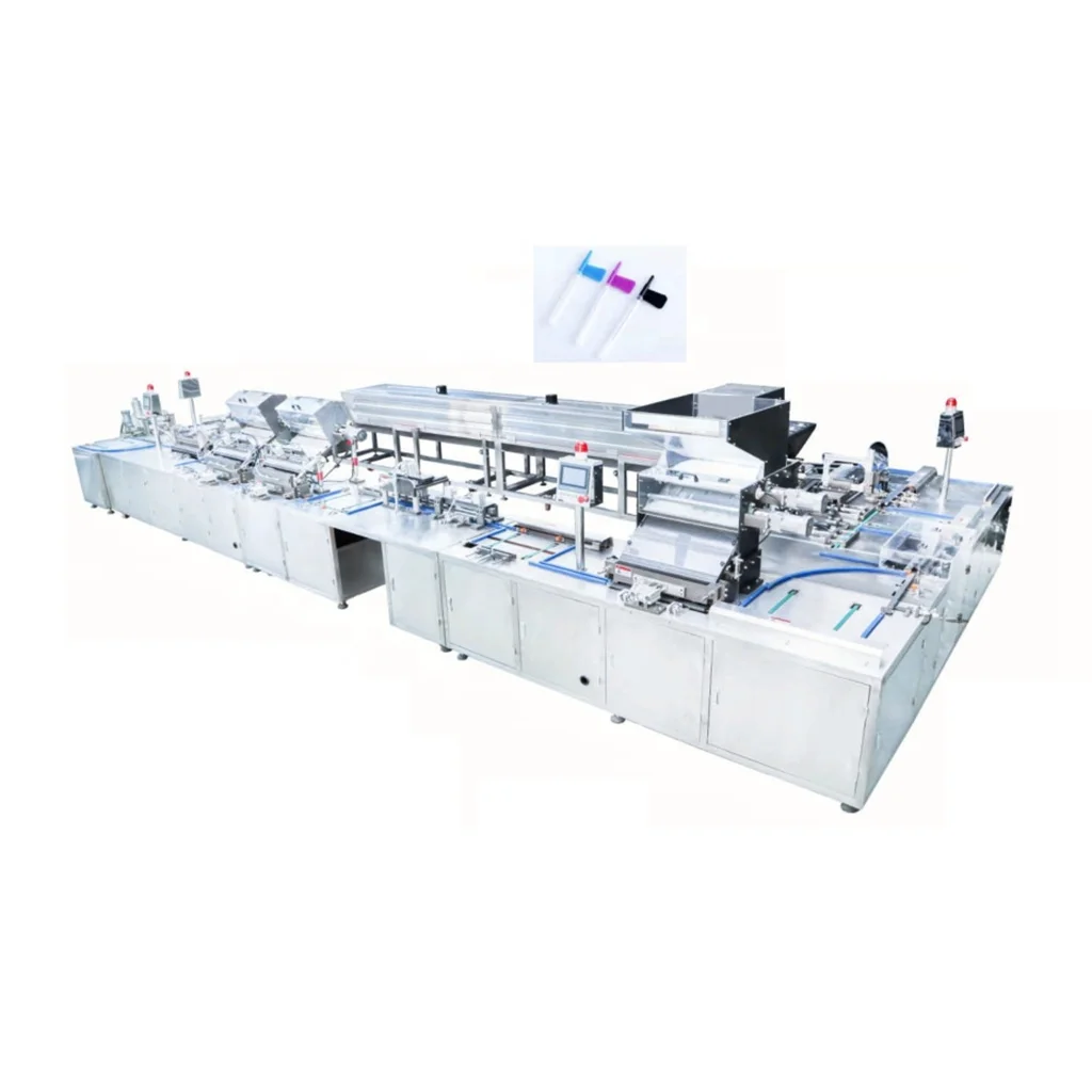 Medical Insulin syringe full automatic assembly machine, pen insulin needle making equipment robotic production lines Y60