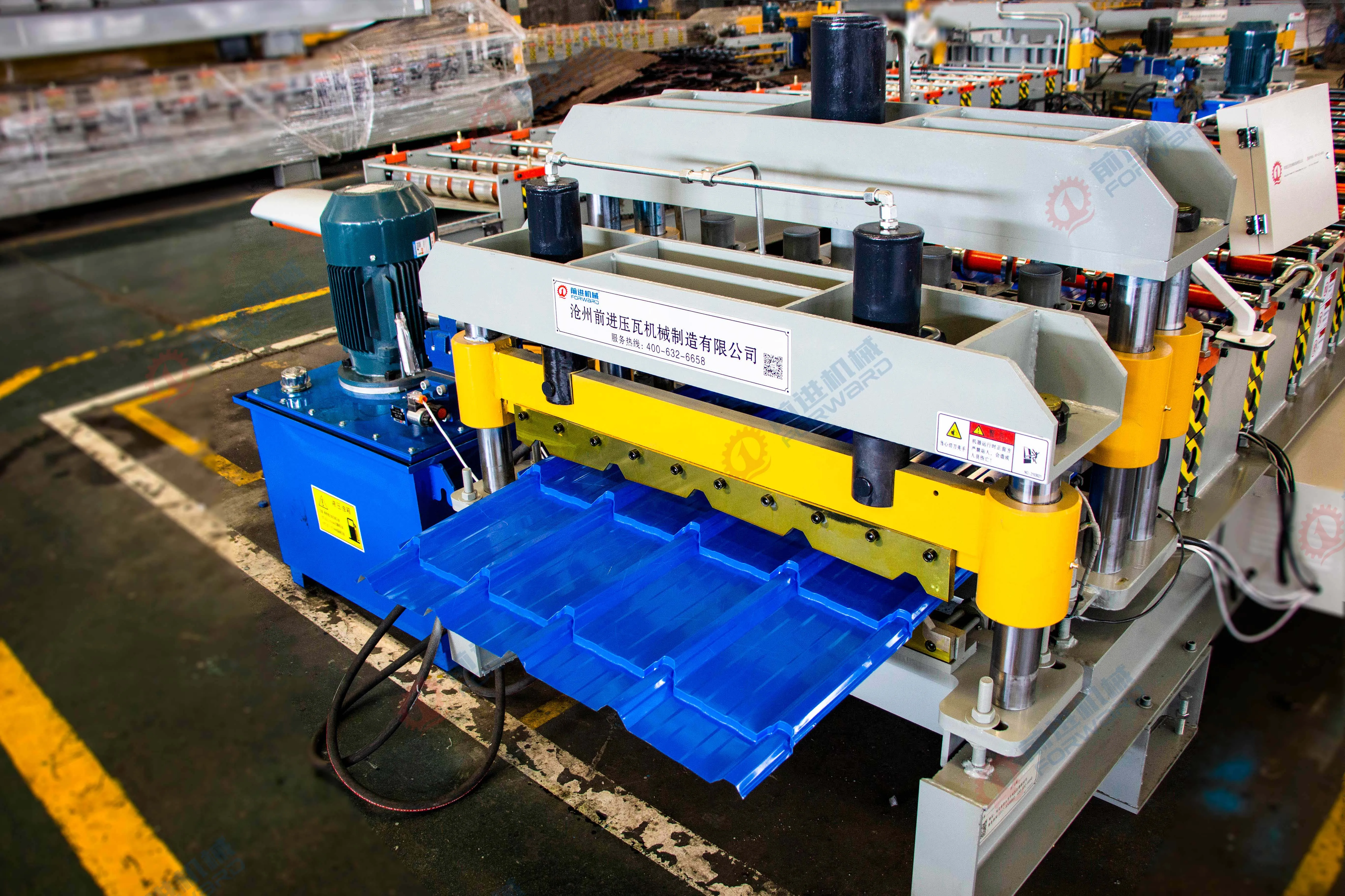 Galvanized Roofing Sheets Manufacturing Machine Glazed Tile Roofing Sheet Roll Forming Machine