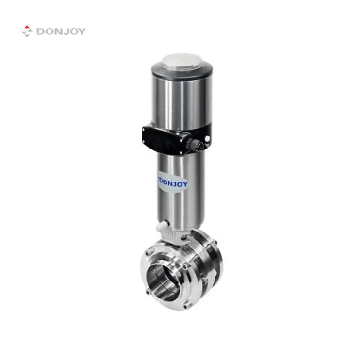 DONJOY 3 pcs sanitary butterfly valve water stainless