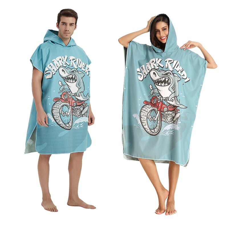Surf Poncho Towel High Quality Microfiber Custom Printing Surf Poncho Surf Towel