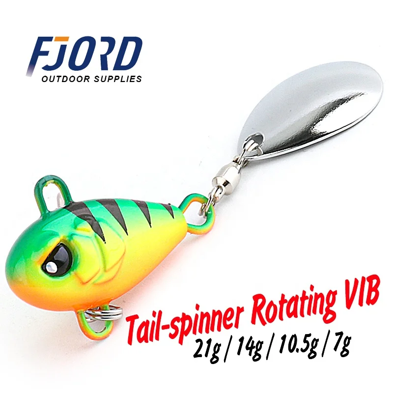 FJORD New arrival Vib Lure 7g 10.5g 14g 21g Vibe Spinner Saltwater Lures Metal Vib