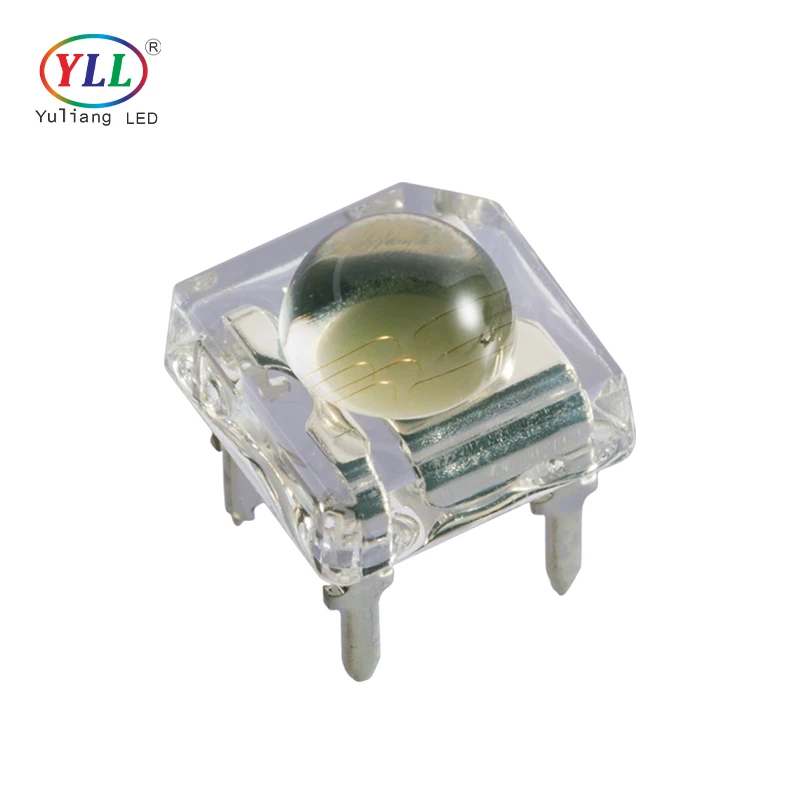 YLL 5mm SMD LED Red Yellow Blue Green Multichip Piranha LED F5 Medium Power Super Flux Bright Piranha for Car Led Tail Lights