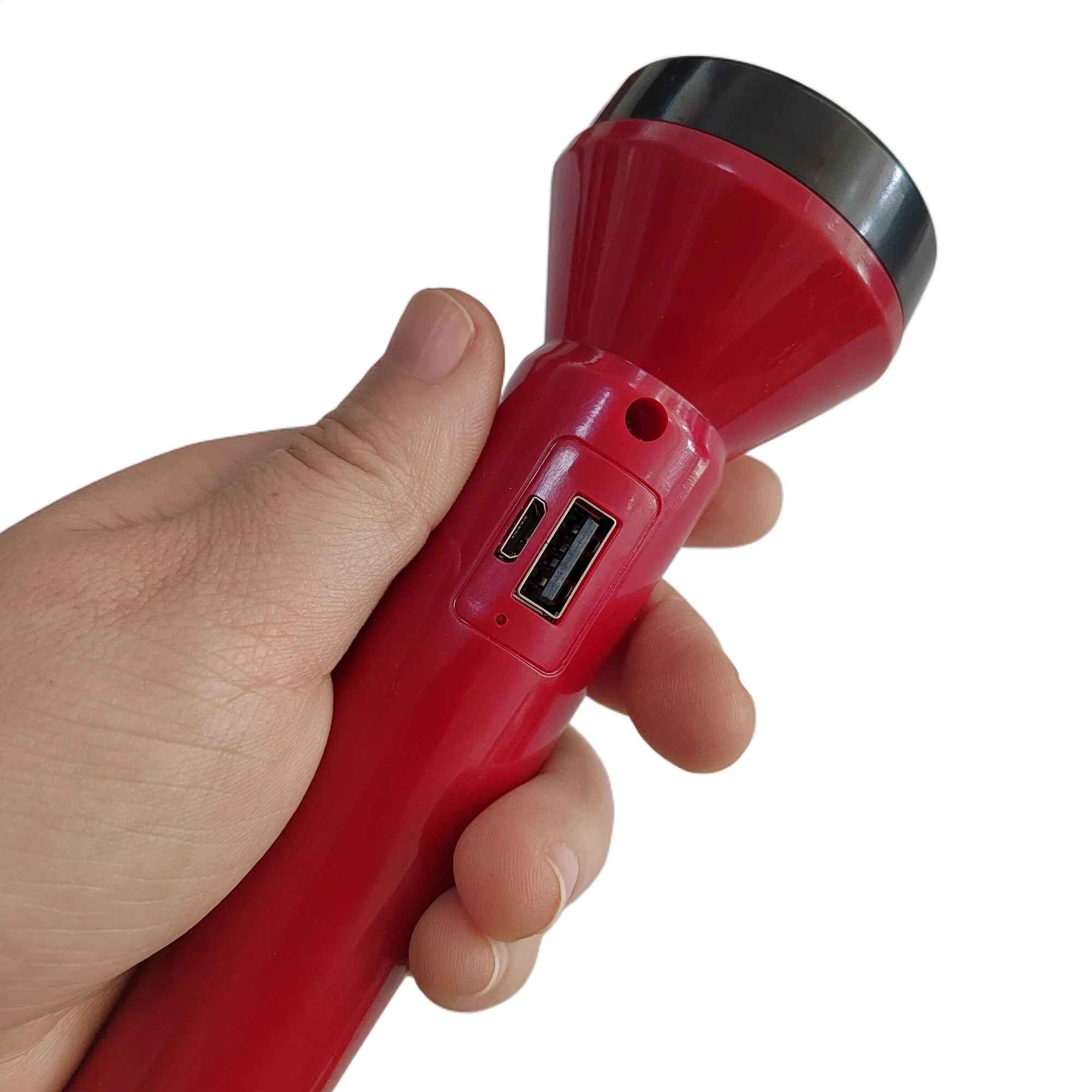 8676 Bangladesh pakistan usb rechargeable flashlight with lithium battery for sale