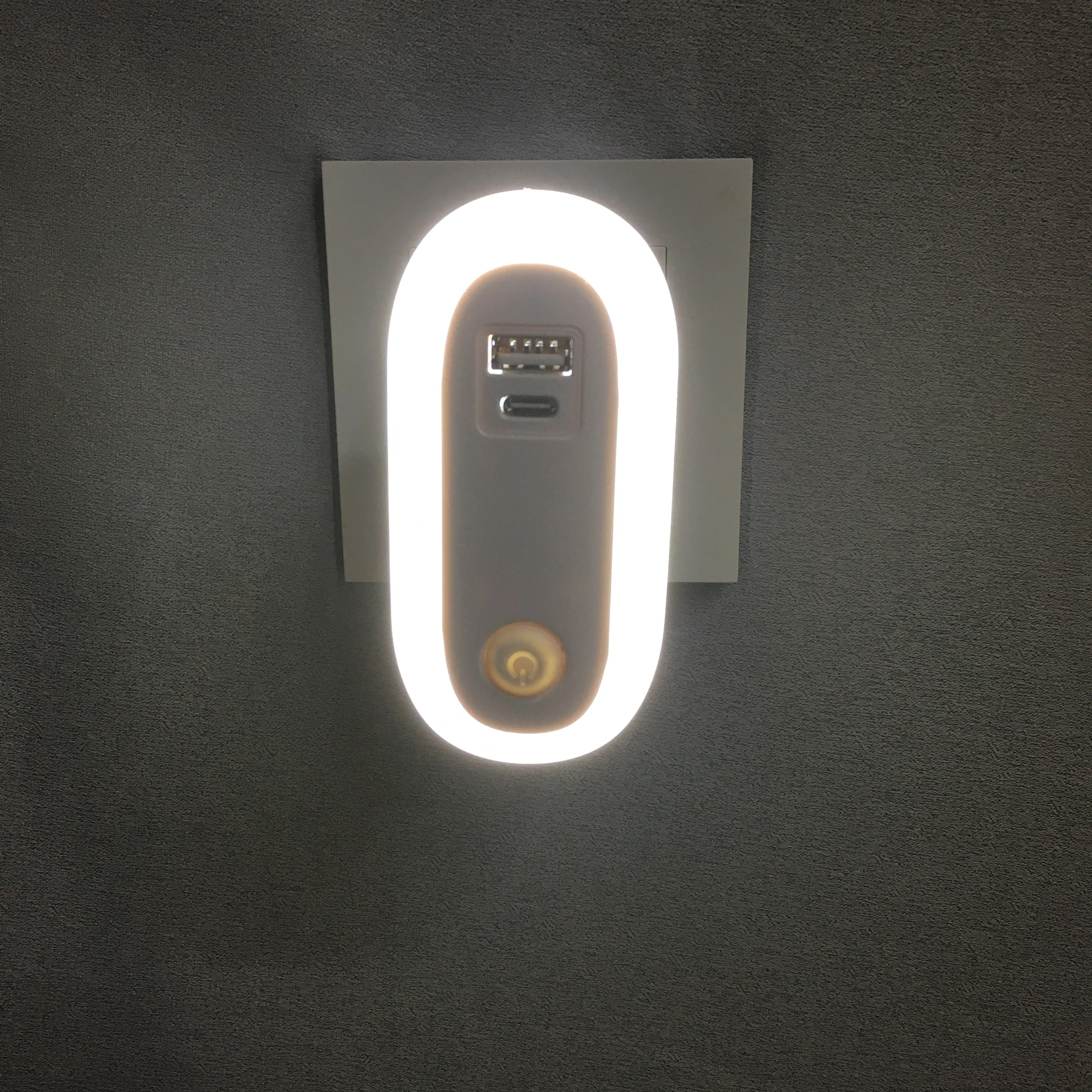 A94T Modern Kids Baby LED Nightlight Square Mini Children Night Light Wall Plug Bed Lamp LED Night Lamp For Bedroom