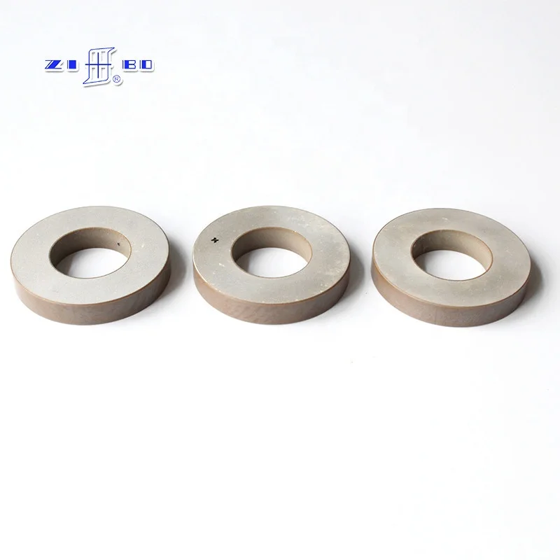 Ring ,customize Ultrasonic Piezo Element Piezoelectric Ceramic 50*17*6.5mm Pzt-4 or Pzt-8