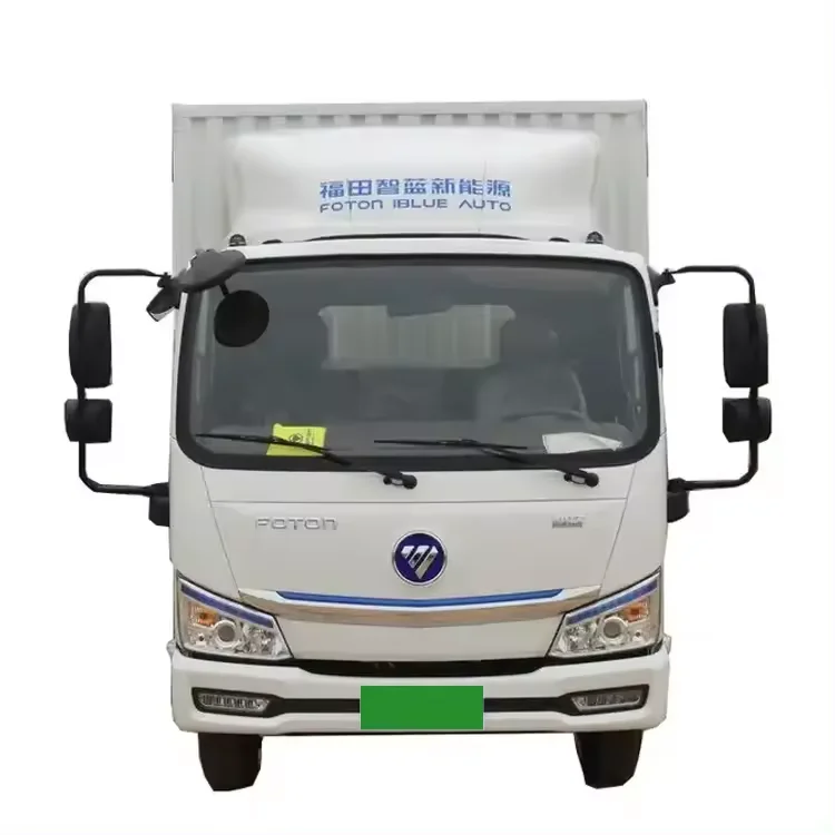 2024 High speed electric van Electric truck 4.5T quasi passenger 3 people Foton smart blue electric light truck