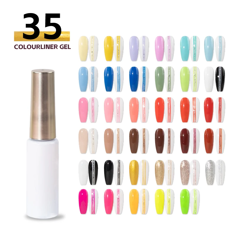 Aosmei, бесплатная доставка, оптовая продажа, профессиональное искусство, новый пигментный УФ-Гель-лак, набор 35 цветов, Гель-лак для ногтей