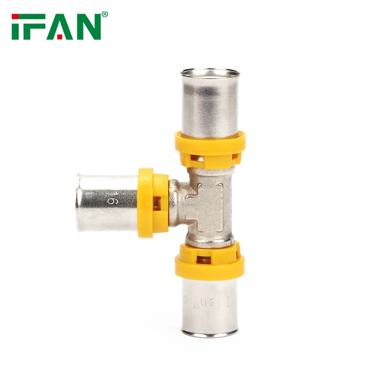 IFAN Factory Good Price Brass Press Fittings Connector Pex Al Pex Press Fitting