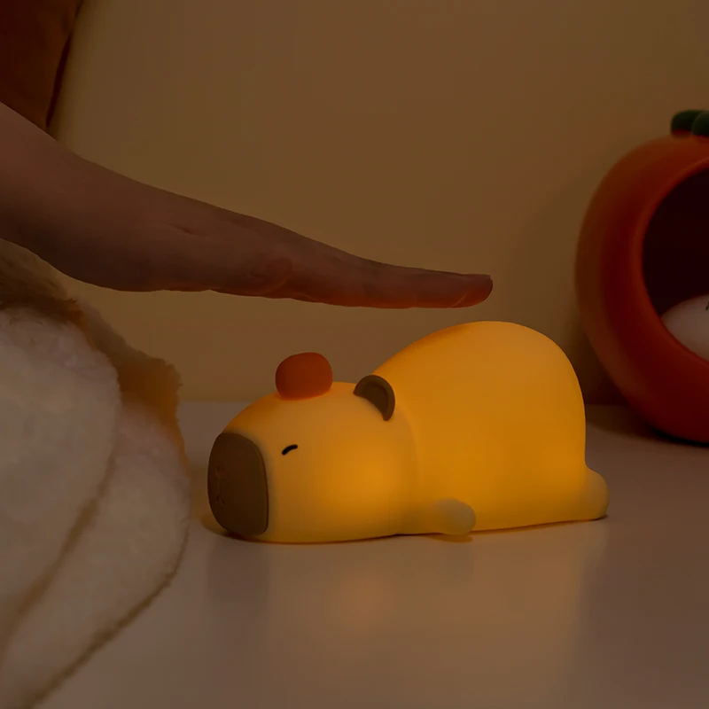 New Cartoon Capibara Night Light Creative Birthday Gift Atmosphere Night Lamp Dormitory Desktop Bedside Night Light