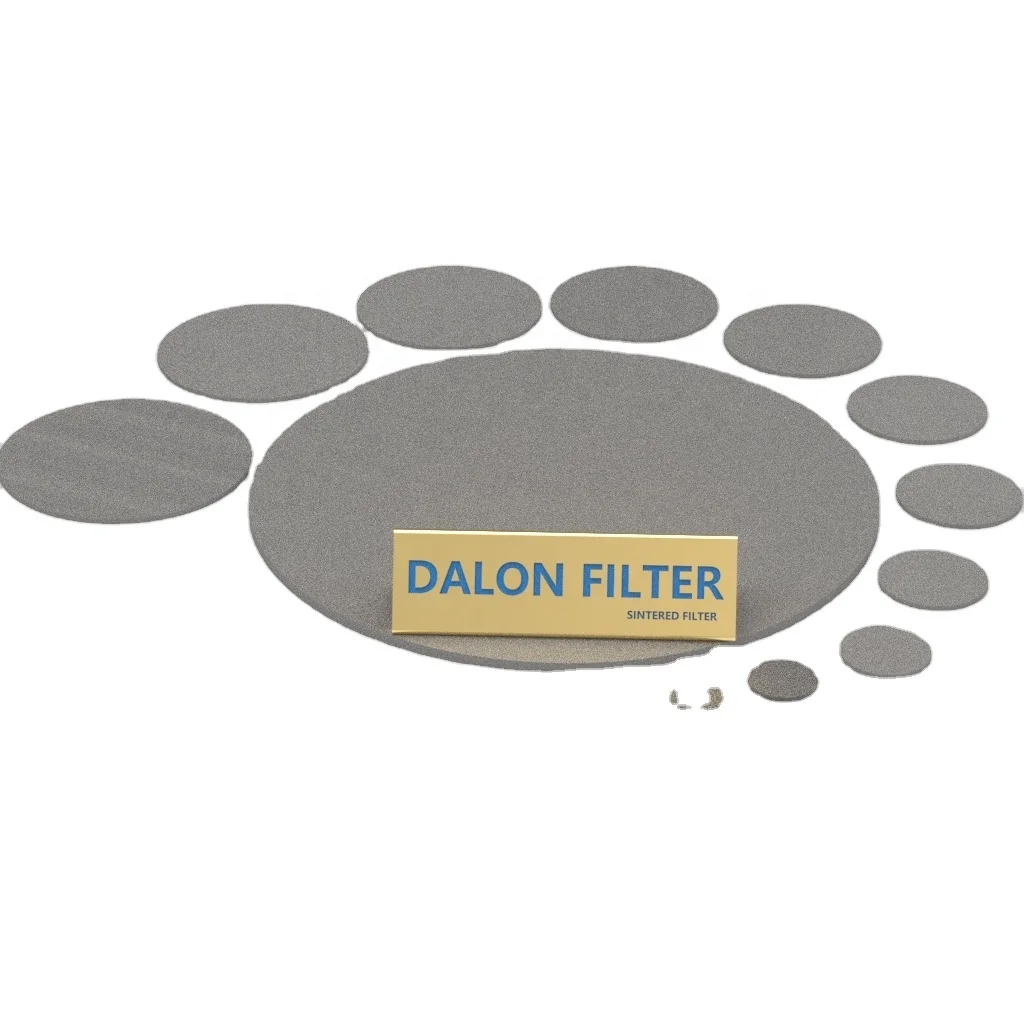 DALON Sintered Porous 316 L stainless steel ss INOX 1 Micron Disk Filter
