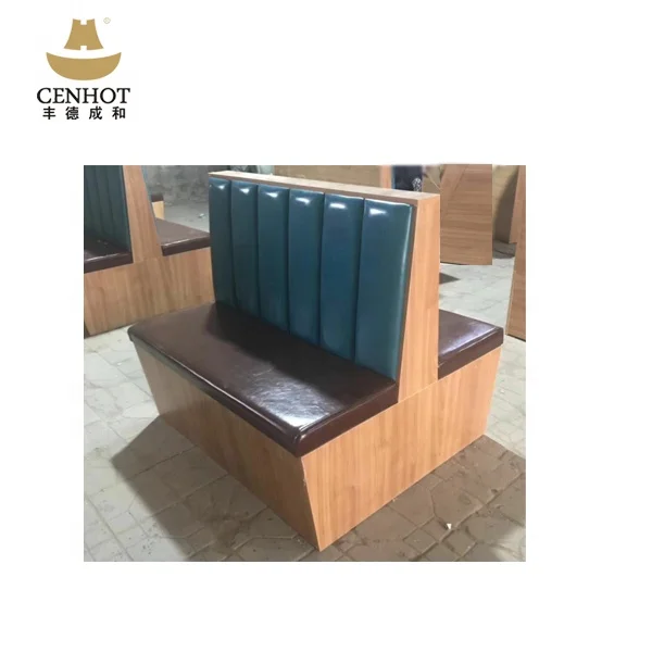 CENNOT Wooden High Back Booth Seating With 2 Sides For Restaurant