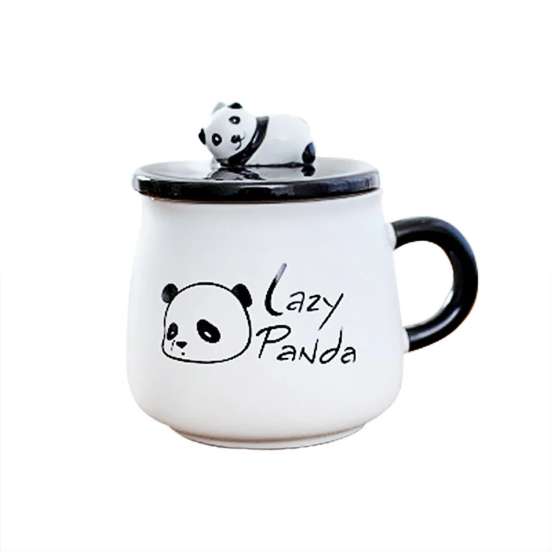Nordic Panda Coffee Creative Ins Home Office Ceramic Couple Cup Gifts