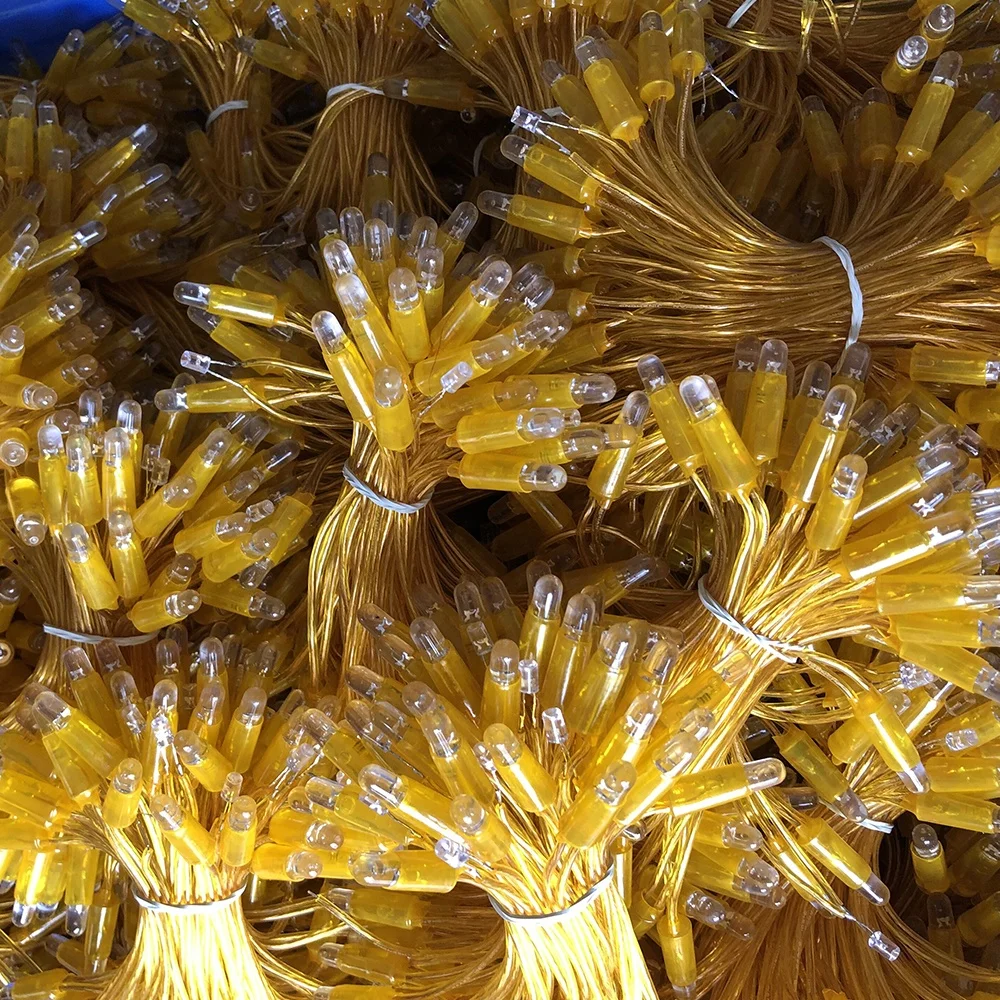 Christmas 40 65 Christmas Lights Led String 80 30 Meters Led Fixed Green Wire Indoor Christmas No Noel Decorative Led Lights 6W