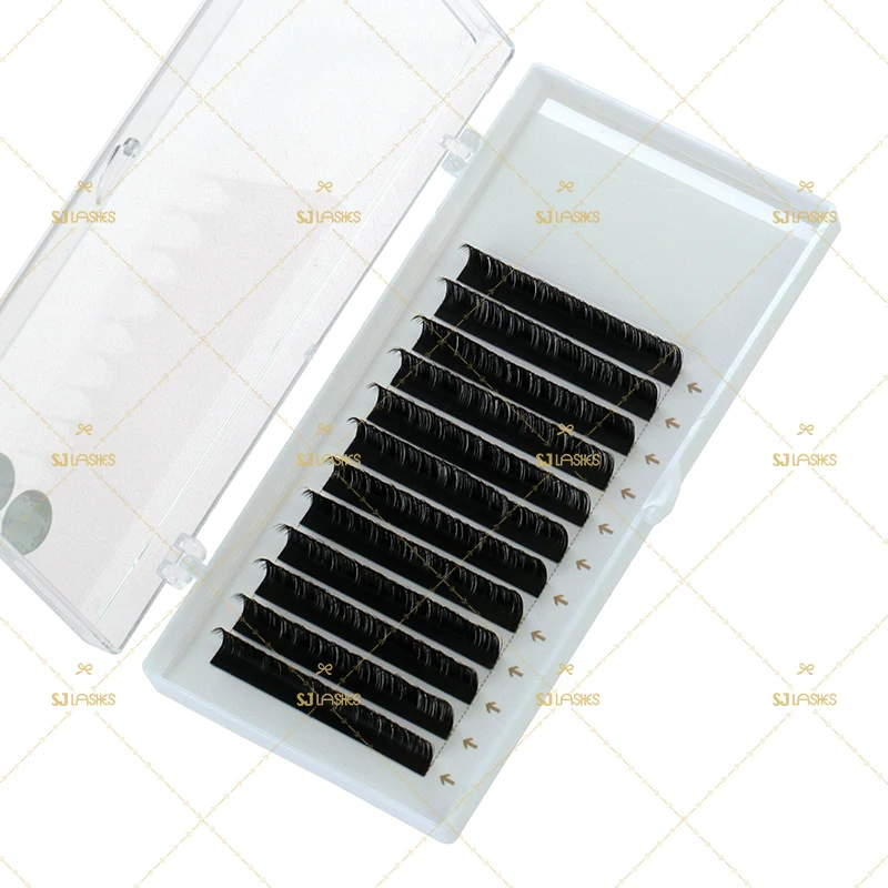 Premium Quality Matte Black Lash Trays Handmade Soft Korea PBT Material 0.07mm Thickness Private Label Extension