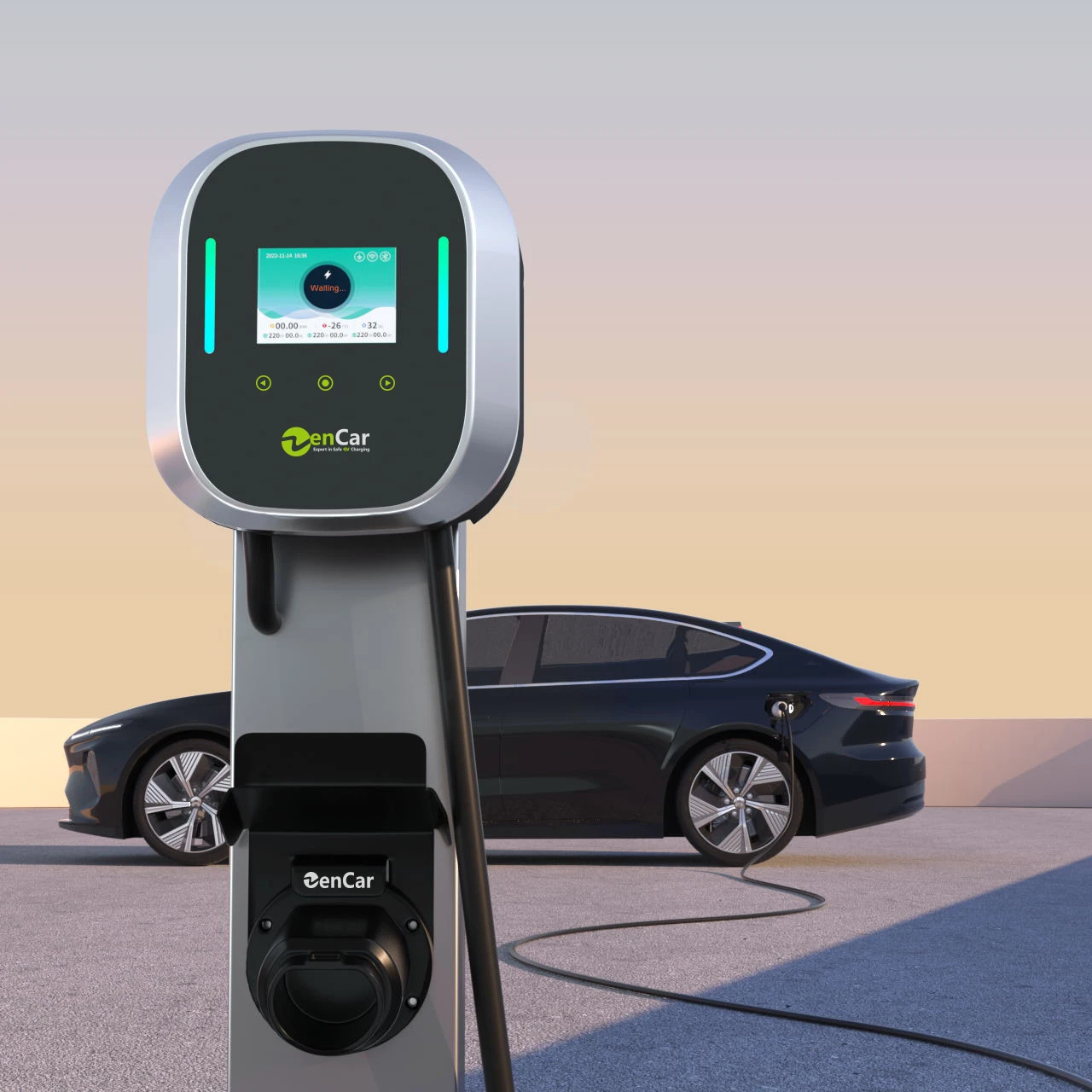 RFID GB/T 32A EV настенное зарядное устройство 7.2KW eev зарядная станция Базовая версия для карт постоянного тока 6mA регулируемый таймер с кабелем 5 м