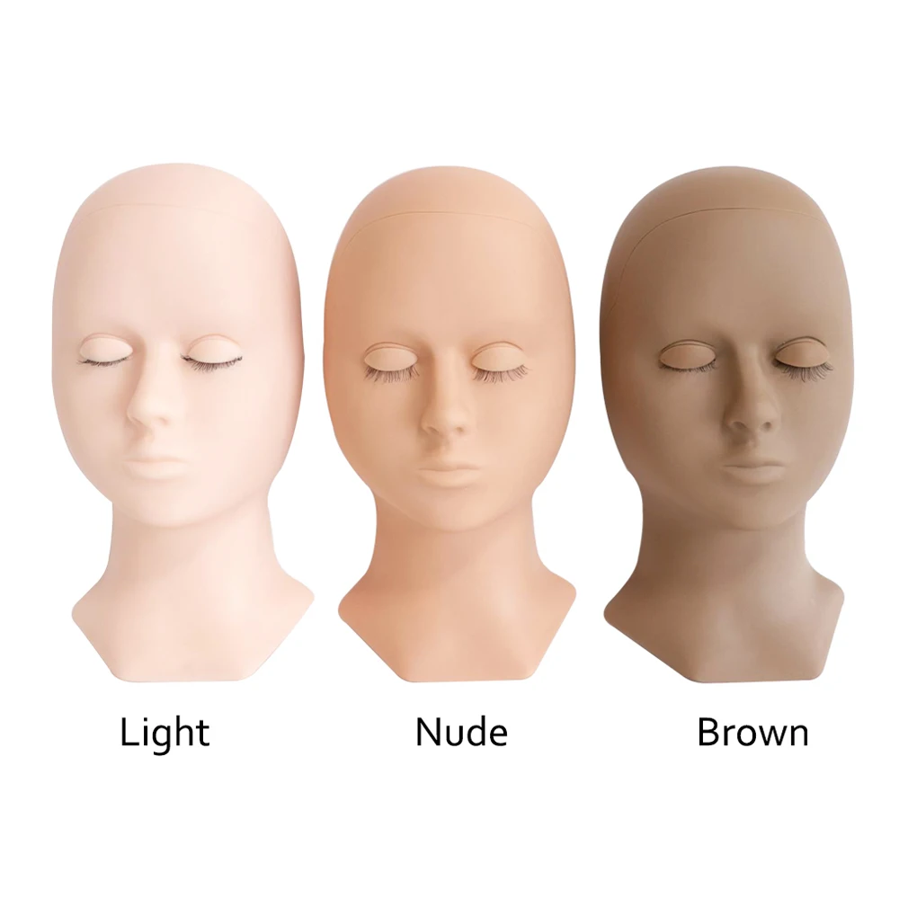 Removable Eyes Makeup Head Model Eyelash Extensions Kits Mannequin Head Practice Head makeup eye mannequin