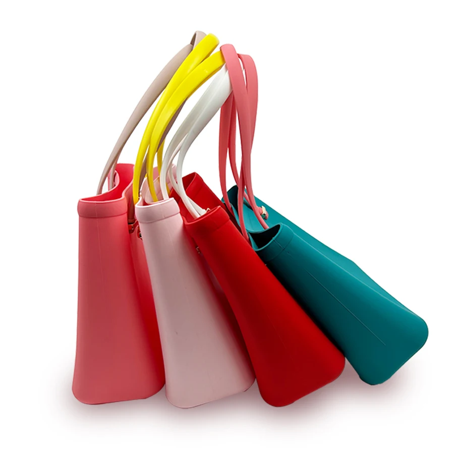 Super Large Capacity Beach Tote Bags for Women Waterproof Silicone Handbag Tote Shoulder Bag  for  Pool Picnic Camping Shopping