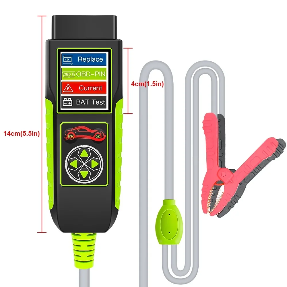 Multifunctional 4 in 1Replace OBD-PIN Current Battery tester TopDiag BT400 Power Tools