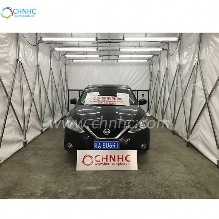 America and Australia Factory paint prep station truck container equipment painting  retractable/ mobile/ portable spray booth