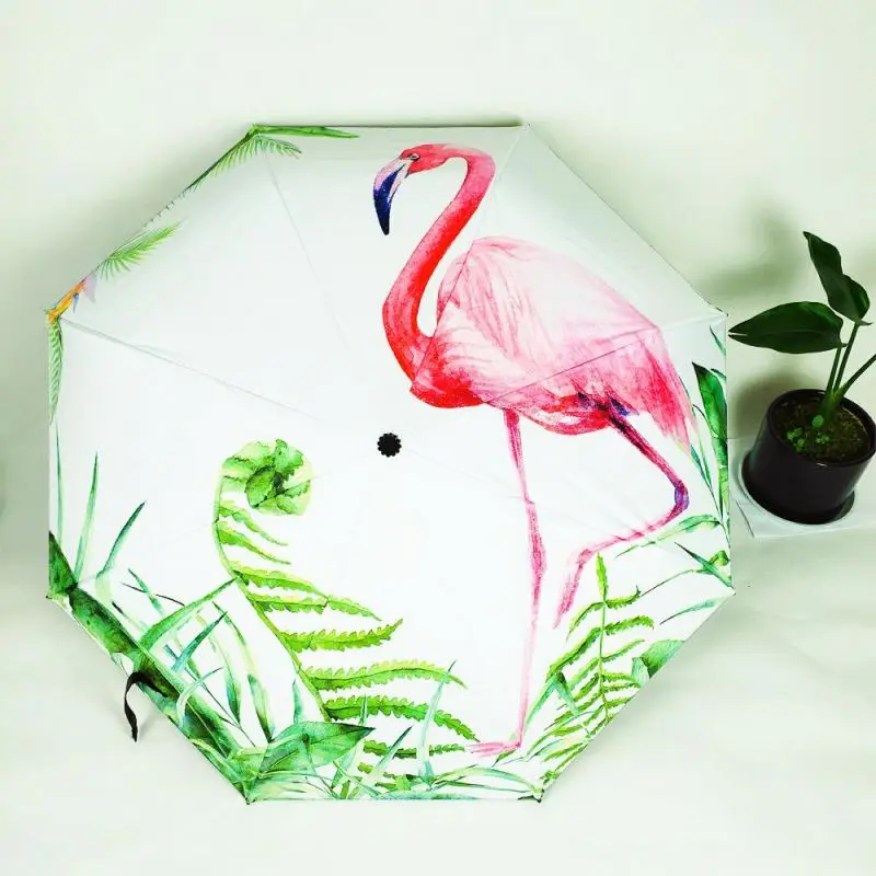 Fashion Heat transfer printing umbrella automatic 5 fold umbrella for European market foldable umbrella with logo print