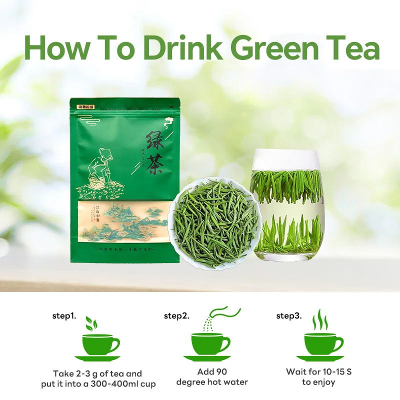 factory high quality cheap Chinese green tea High caffeine content Natural tender green tea leaves