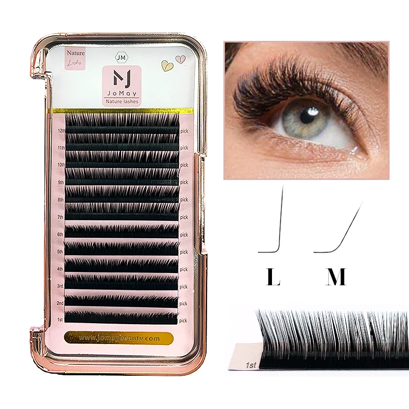 100% mink d curl matte dark black your logo eyelash extension private label vendor individual volume lashes trays