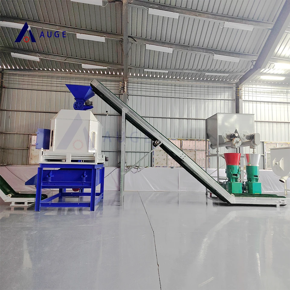 Factory direct sale feed pellet production line livestock animal feed pellet line granulate pellet machine