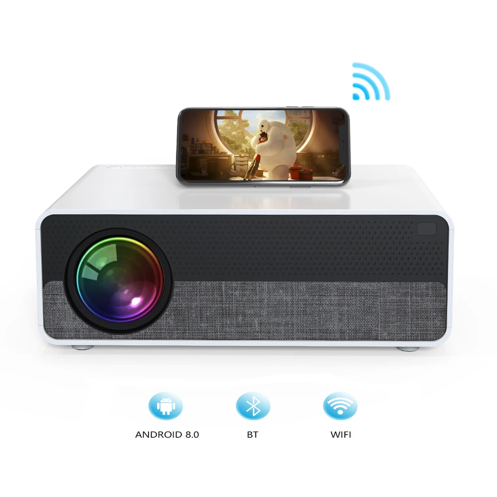 XIDU factory direct дешевый родной 1080P 4K full HD портативный проектор поддерживает Android 8,0 + 5Gwifi + BT4.0 LCD голографический проектор