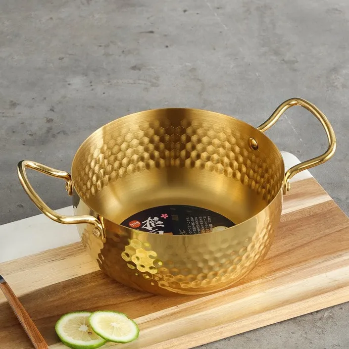 Wholesale Korean Style 430 Stainless Steel for Dining Room Seafood Hot Soup Pot Multifunction Cooking Pot Stockpot Stew Soup Pot