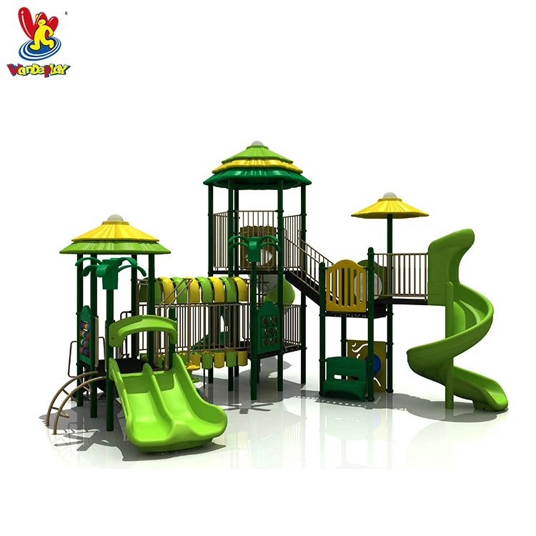Kids Playground Outdoor Kindergarten Equipment Plastic Slide 10-20 Children Slide for Sale WD-99005884 Wandeplay 1000*820*520cm
