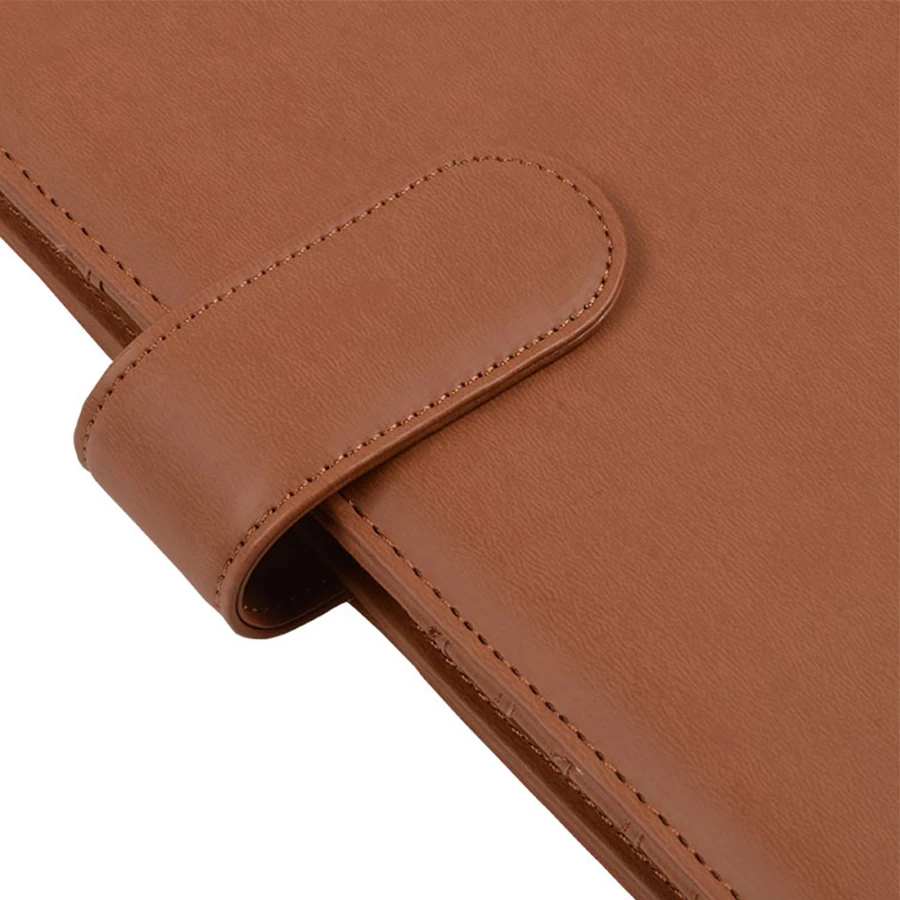 custom 3 hole ring binder loose leaf  file folder A4  leather