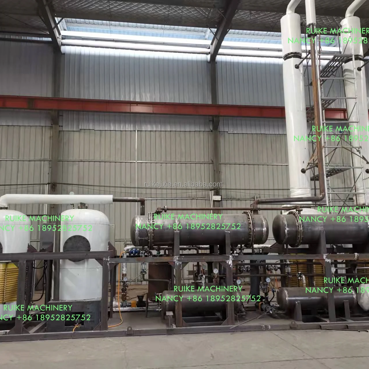 Full Automatic Running Used Oil Refinery To Diesel with Low Sulfur Customized Distillation Machine For Black Oil With PLC