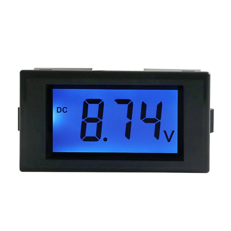 DC Digital Display Voltmeter Panel Voltage Meter LCD Two-wire Anti-reverse D69-30