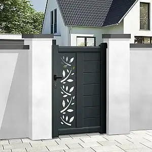 WPC Fence Gate Outdoor Privacy Fence Door Wood Plastic Easy Installation Fence Composite Gate