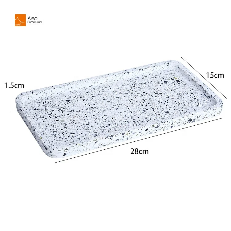  Современный декоративный поднос Terrazzo для пищевого класса сервировки