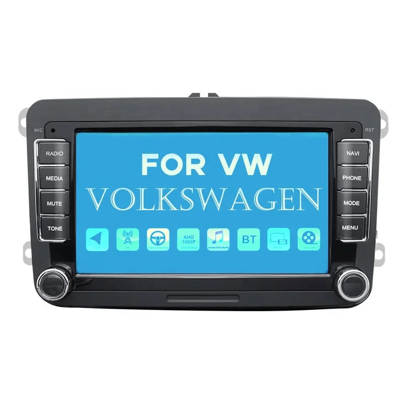 Kris 7 дюймов 2din AM + FM радио тюнер аудио для V/W приборной панели автомобиля BT DVD GPS навигация