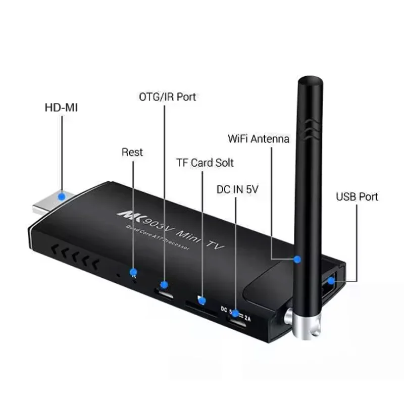 Лидер продаж четырехъядерный 1 8 ГГц USB OTG TV Stick с 2 4G 5 8G WiFi подключен к любому экранному рекламному оборудованию