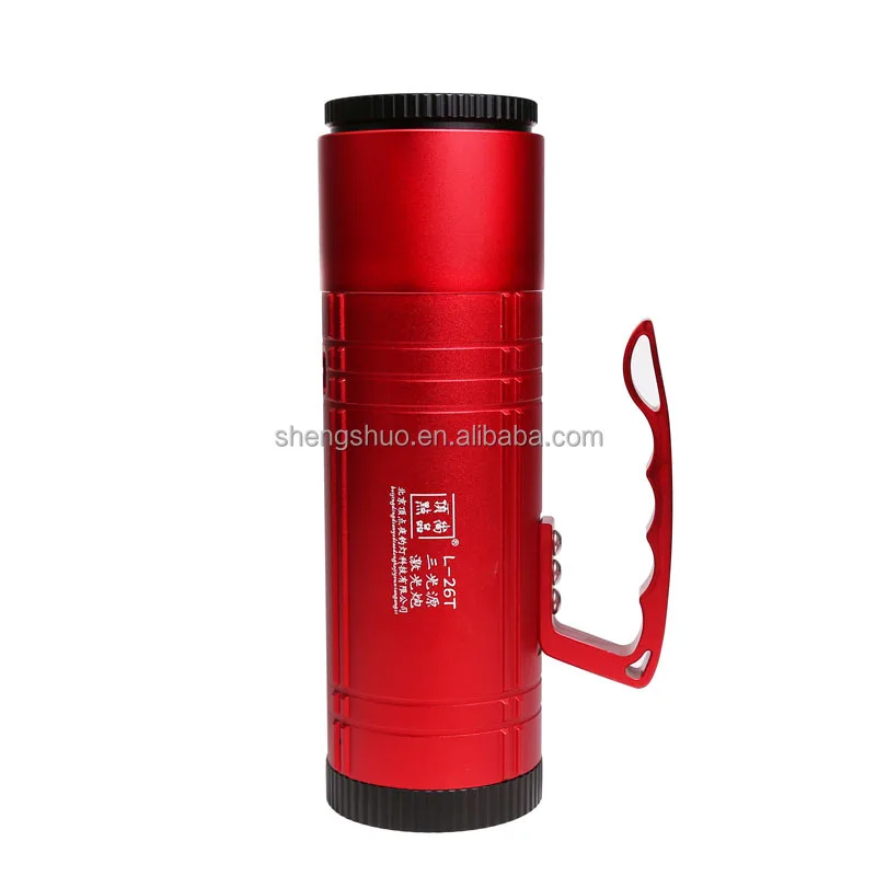 Laser cannon Fishing light Night fishing light three light source Black pit small cannon with fan model