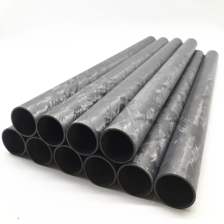 Glossy or Matte Finish Forged Fabric Carbon Fiber Tube Carbon Fibre pipe rod pole